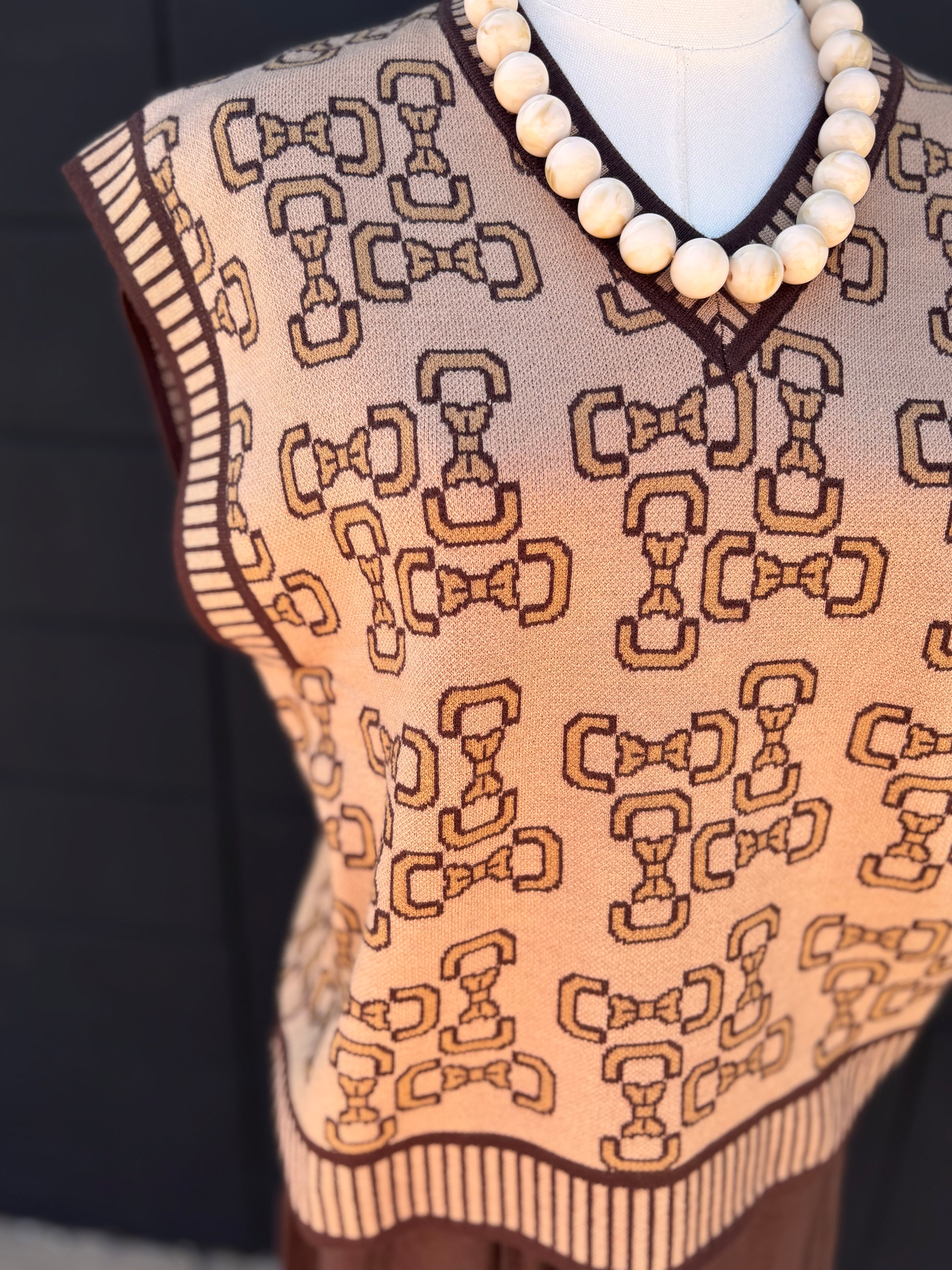Bow Print Vest