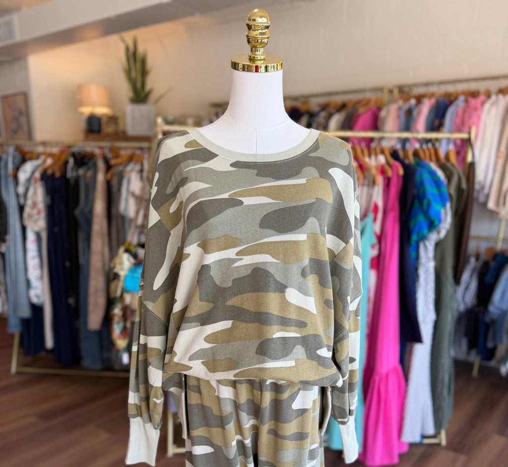 Riviera Camo Crew Neck