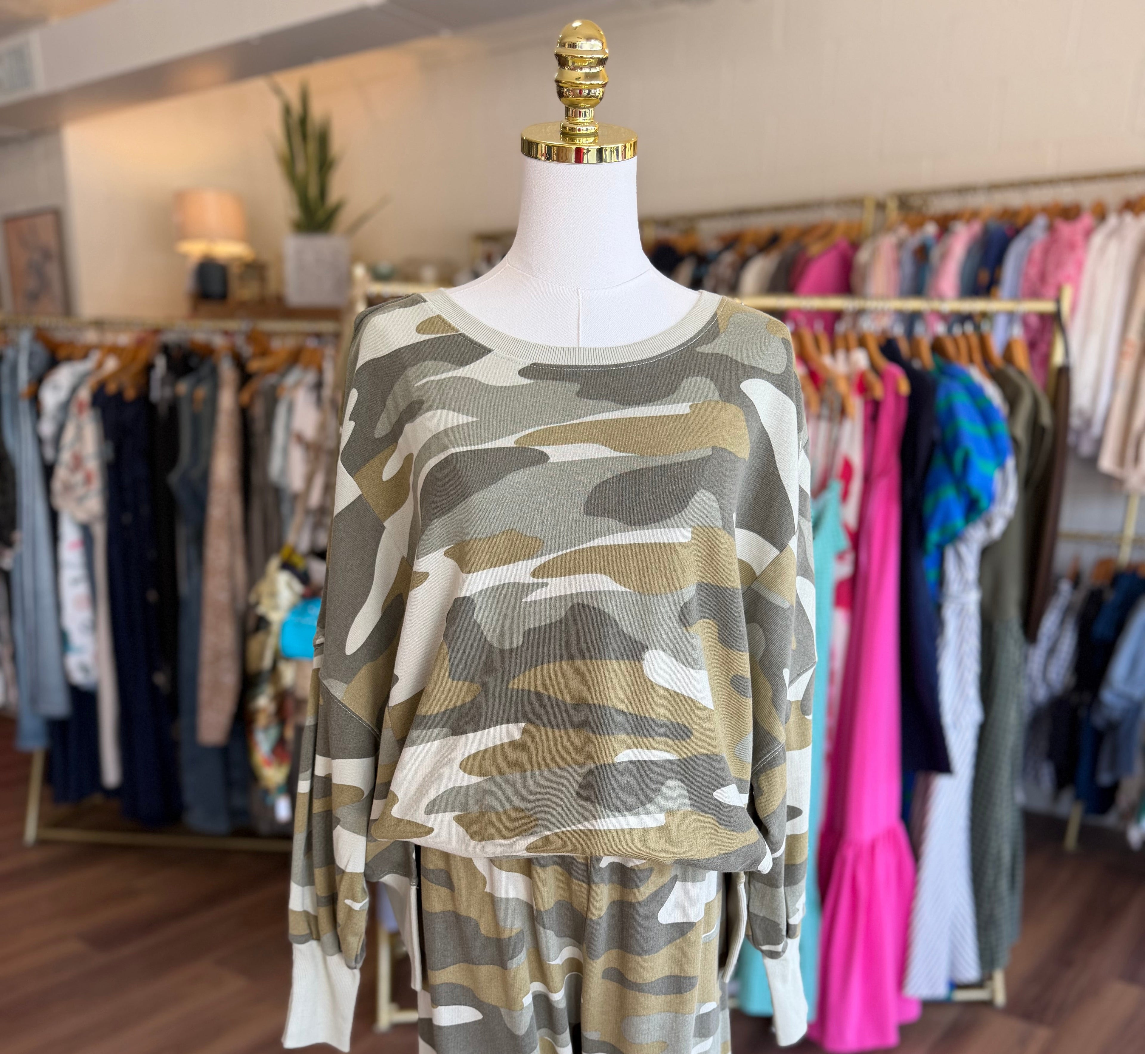 Riviera Camo Crew Neck
