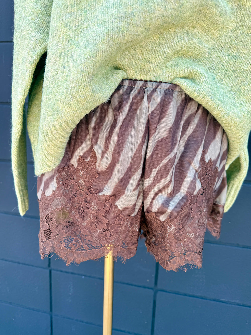 Olive Zebra Shorts