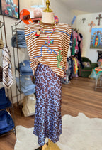 Dusty Blue Animal Skirt