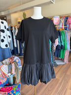 Black Crewneck Dress
