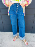 High Rise Cuff Jean