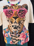 Leopard In Bee Suit Graphic Tee