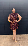Silk Animal Print Dress