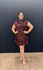 Silk Animal Print Dress