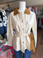 Denim Belted Jacket