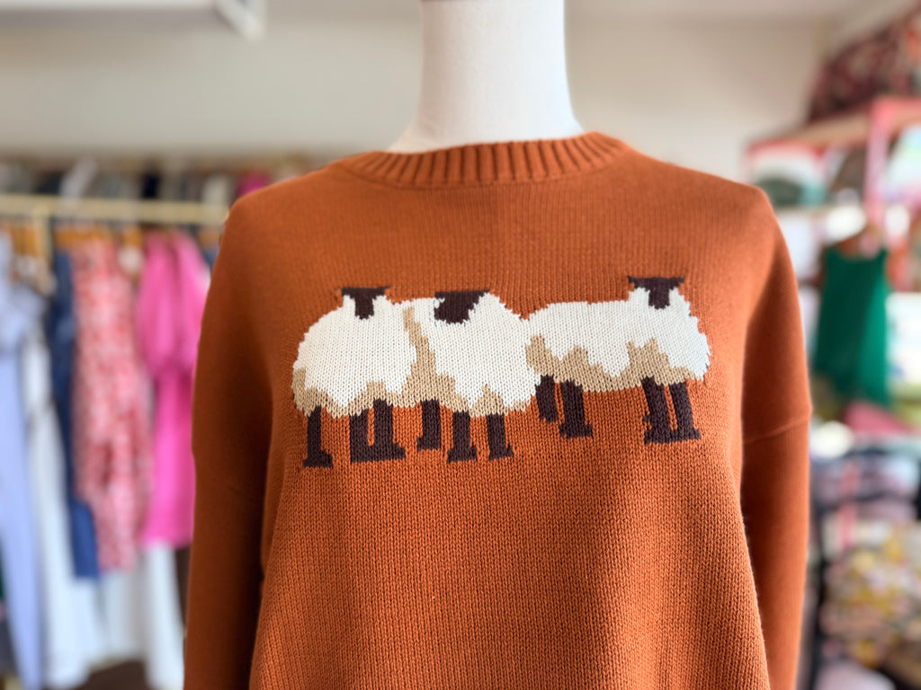Rust Sheep Sweater