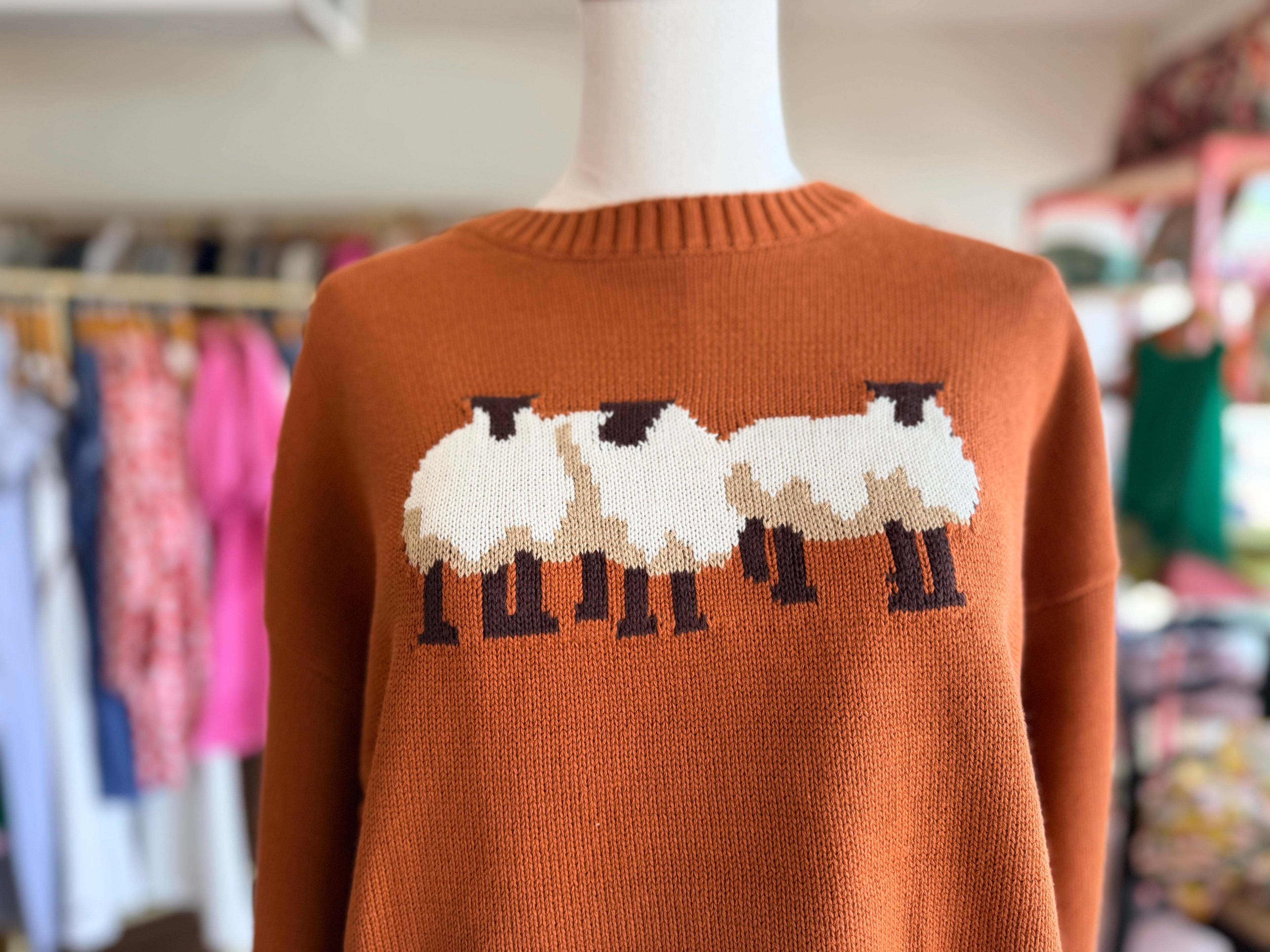 Rust Sheep Sweater