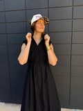 Black Sport Midi Dress
