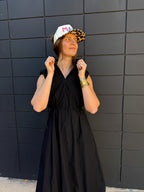 Black Sport Midi Dress