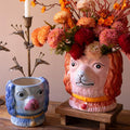 Colorful Dog Planters