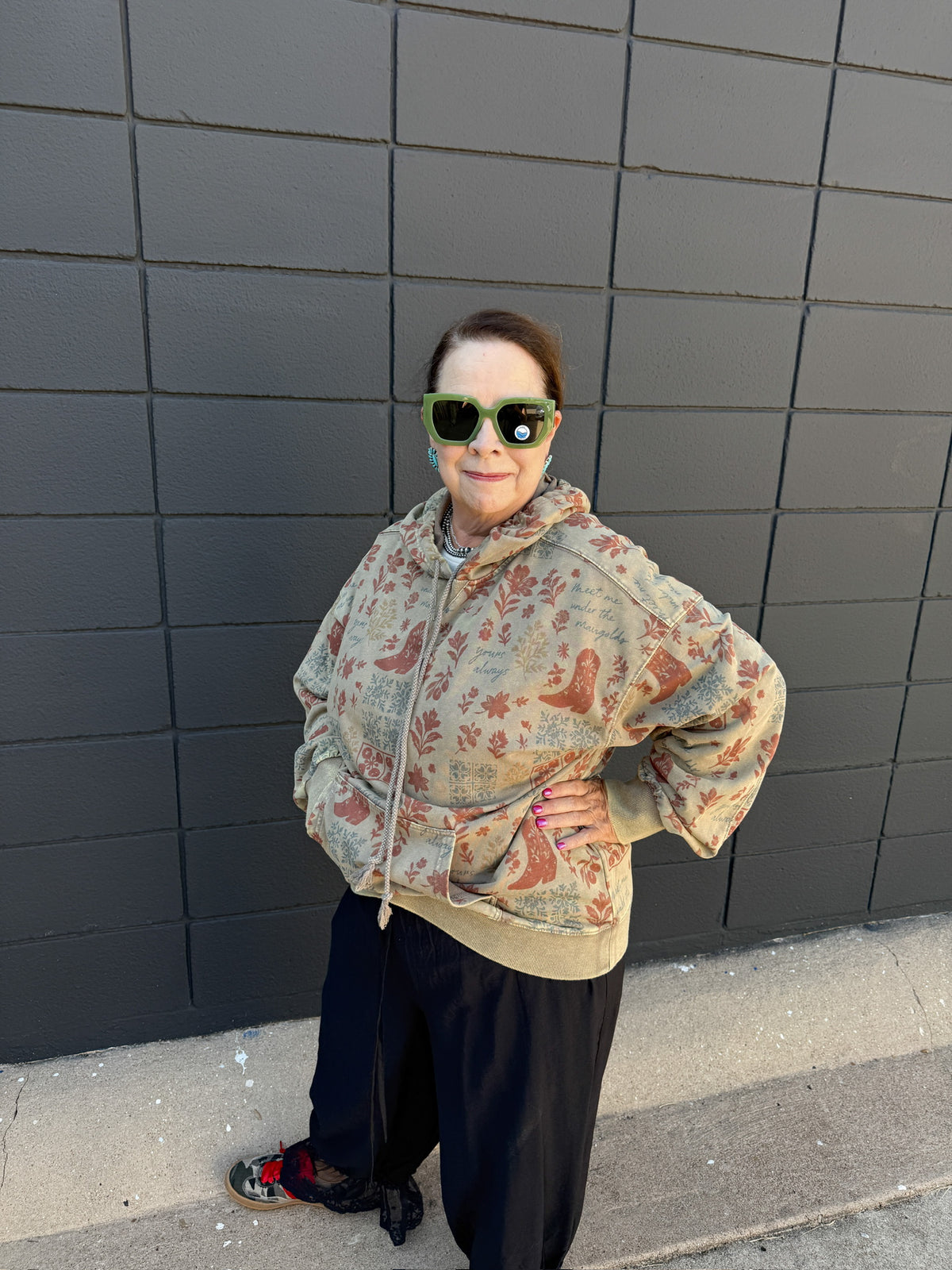 Olive Print Mineral Washed Jacket