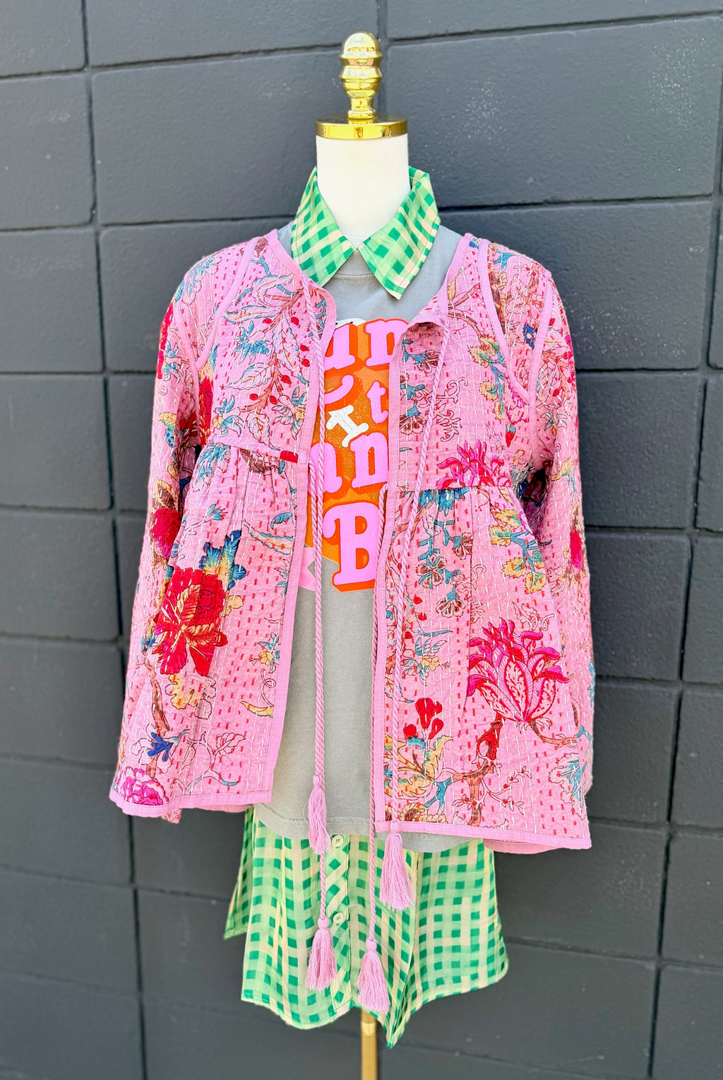 Quilted Floral Jacket