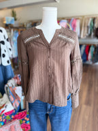 Lace Long Sleeve Top