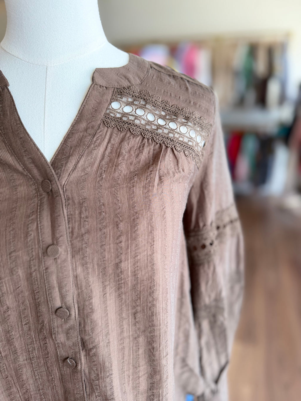 Lace Long Sleeve Top