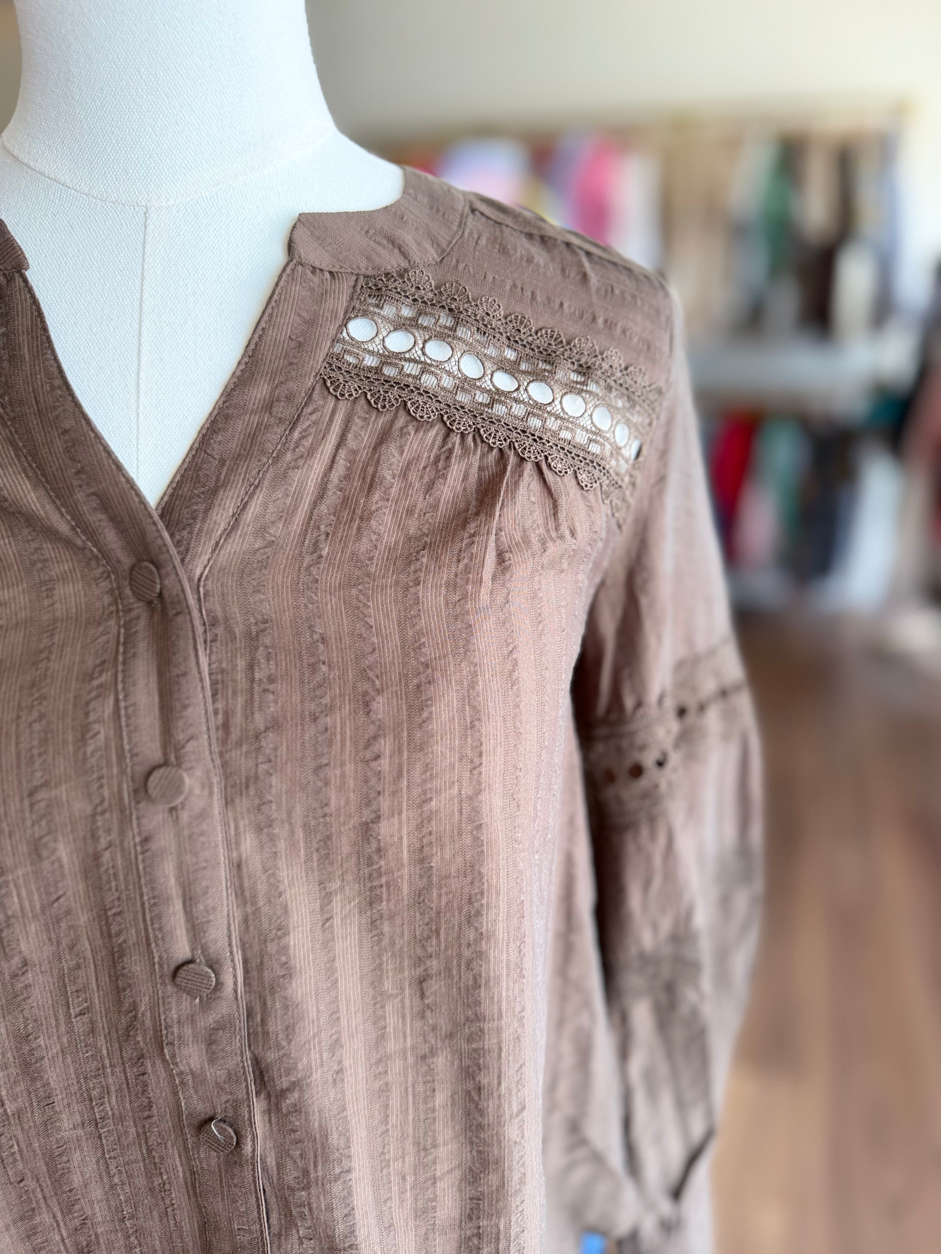Lace Long Sleeve Top