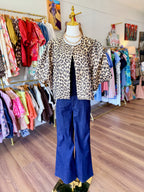 Leopard Cropped Jacket