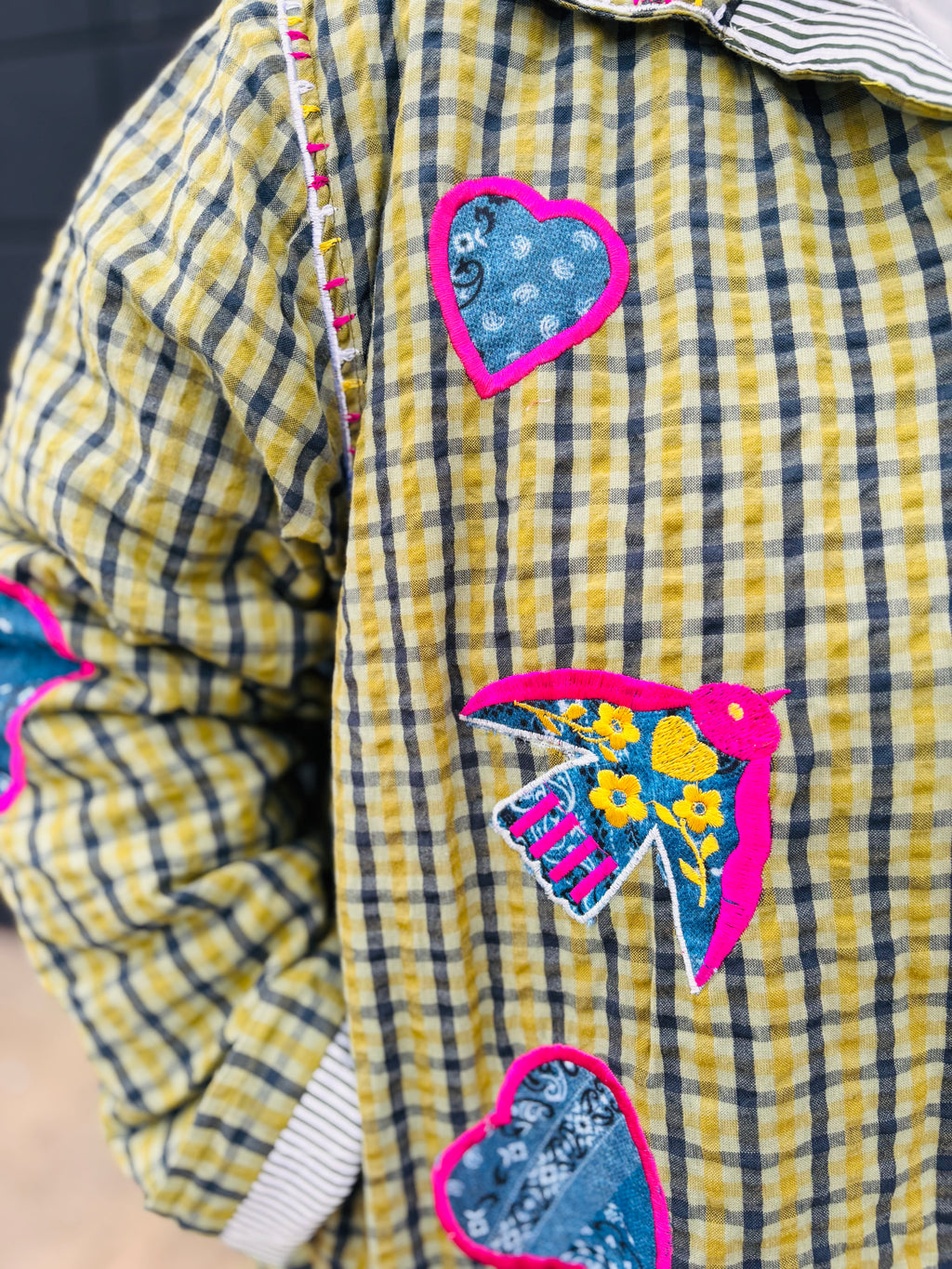 Quilted Plaid Jacket