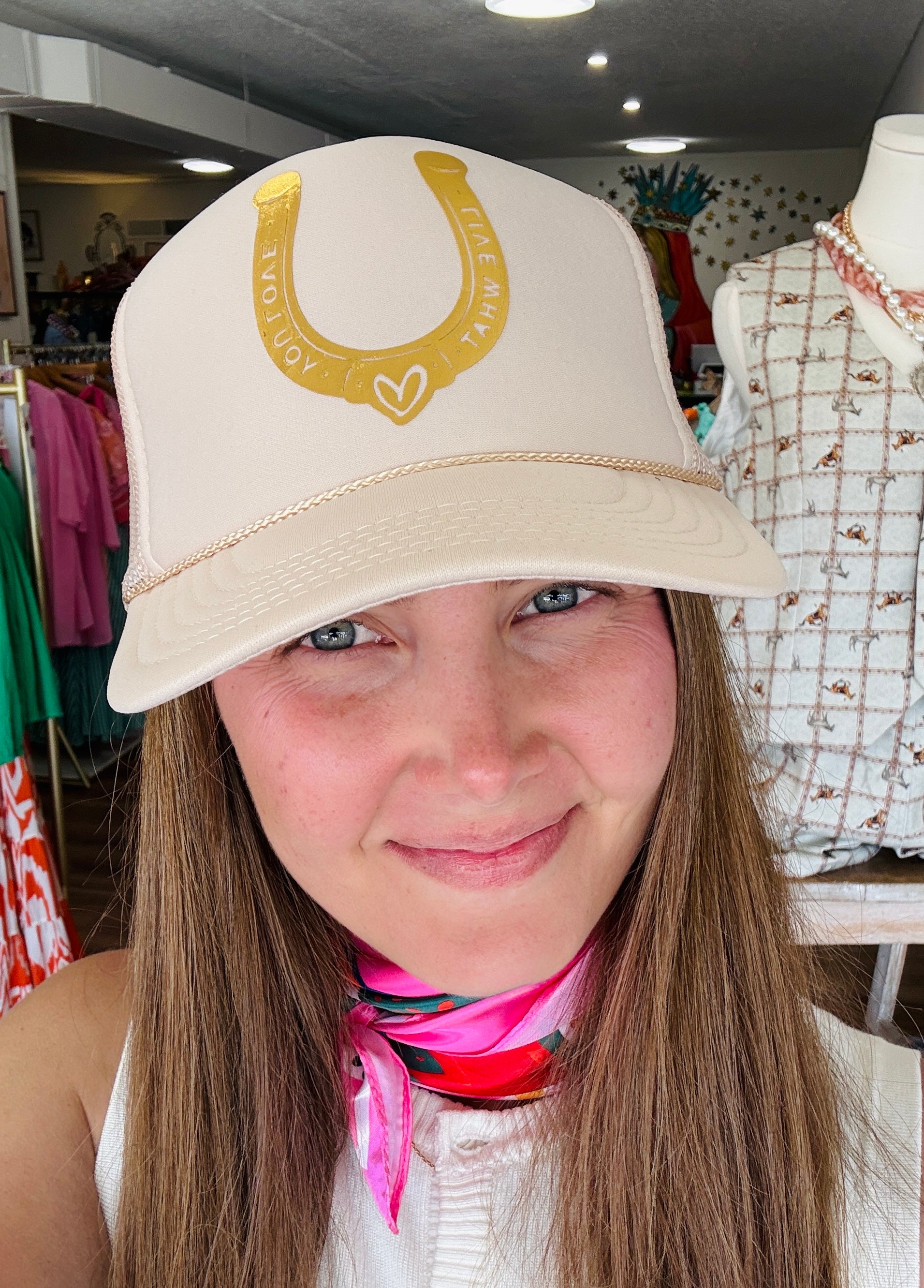 Lucky in Love Trucker Hat