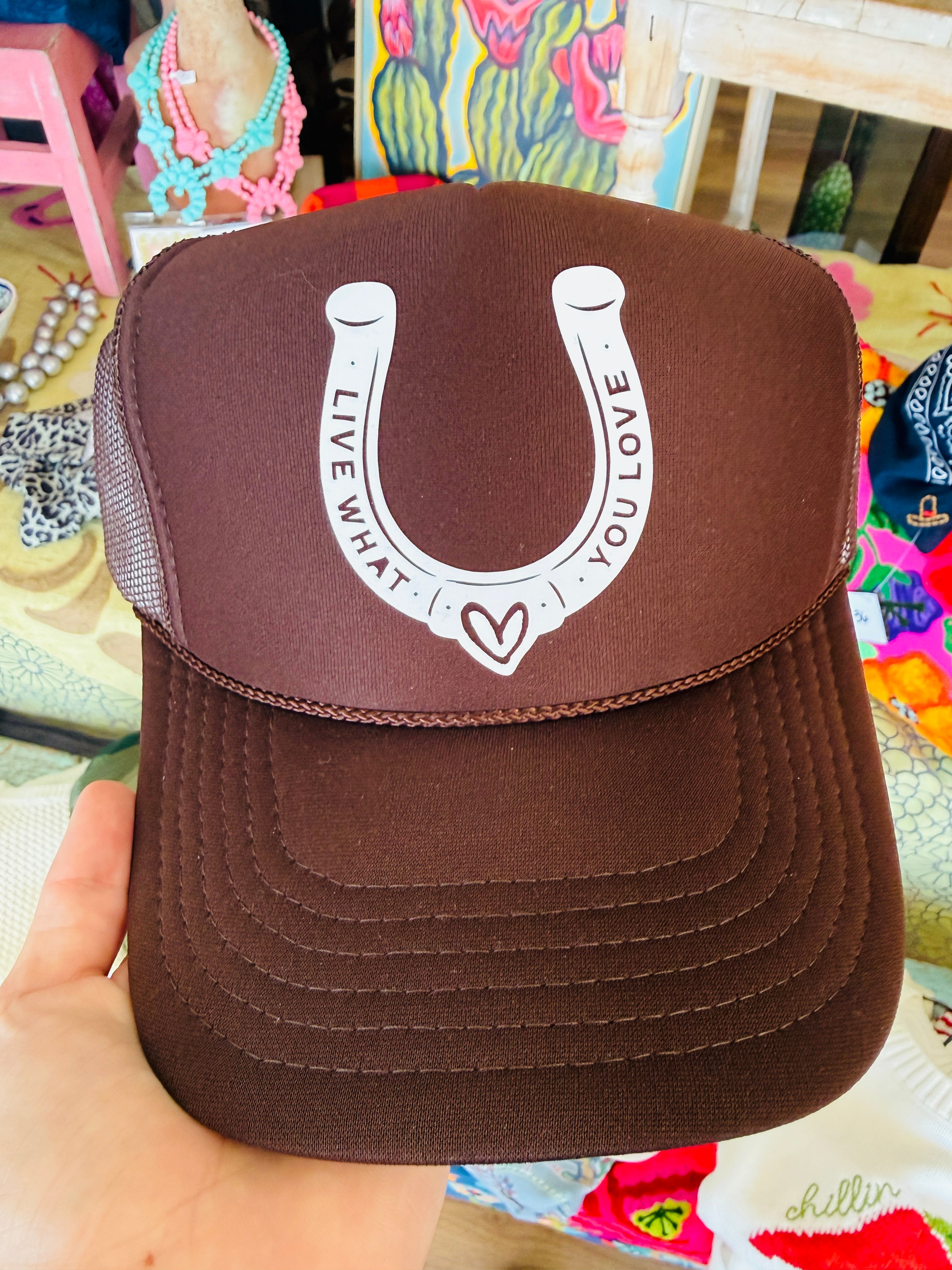 Lucky in Love Trucker Hat