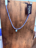 Tova Paige necklace in fairy dust baby blue