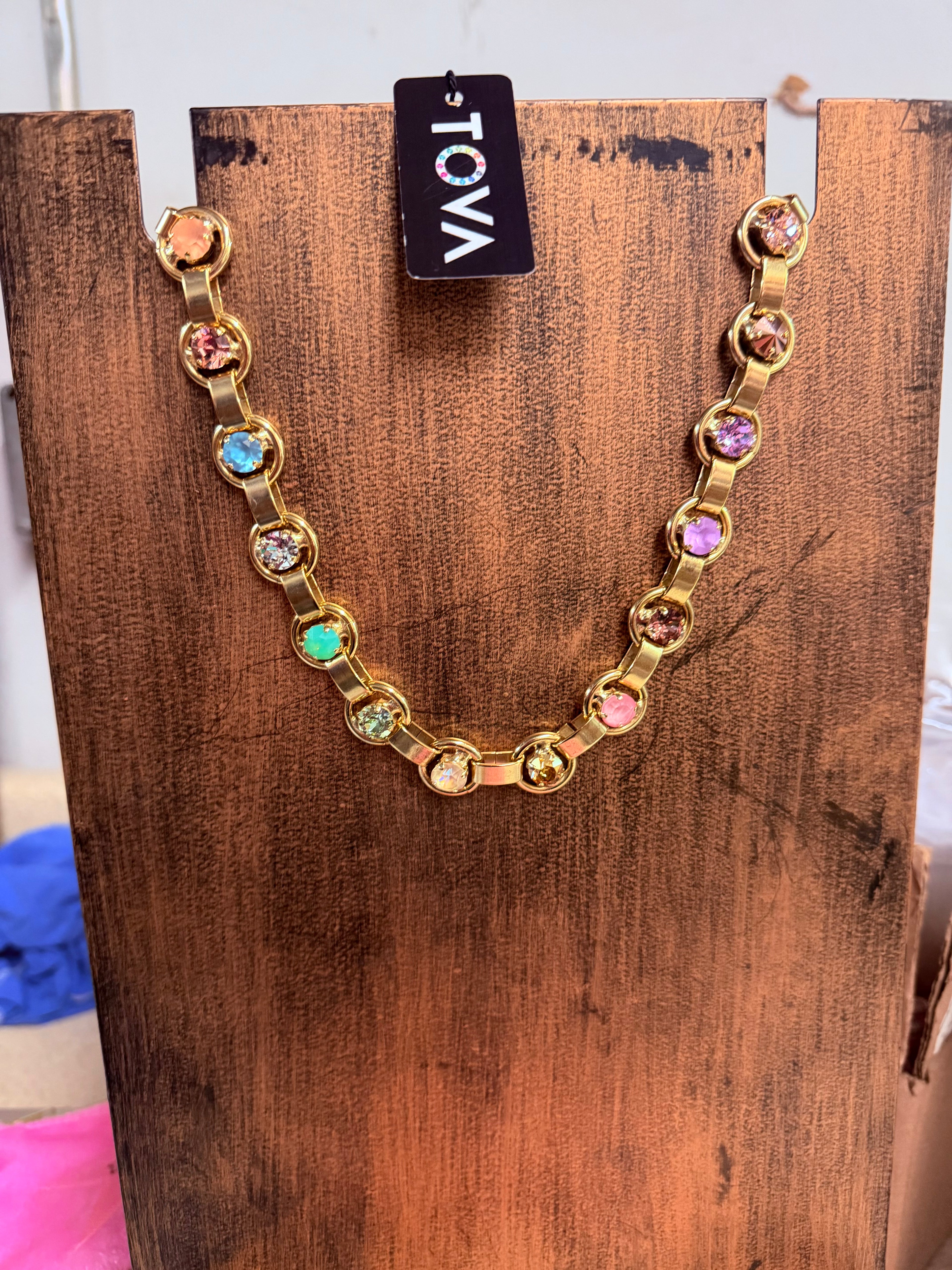 TOVA Link Necklace in fairy dust