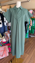 Green Stripe Maxi Dress