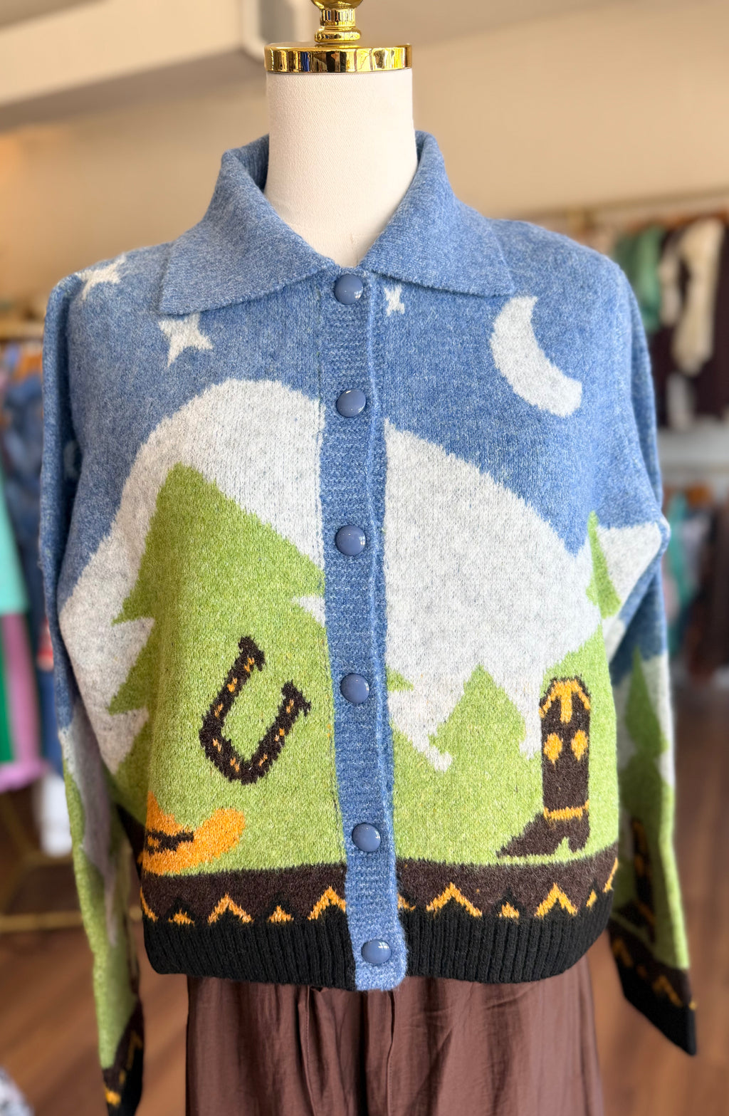 Collar Sweater Cardigan