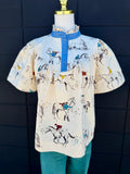 Riding Horse Button Up