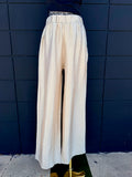 Champagne Satin Pants