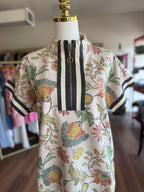 Oatmeal Floral Top