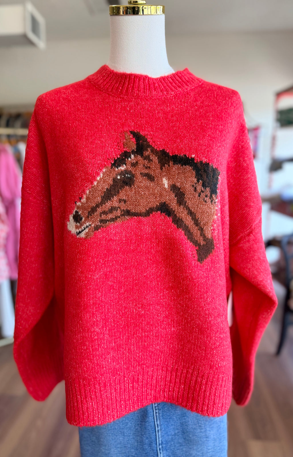 Red Horse Sweater