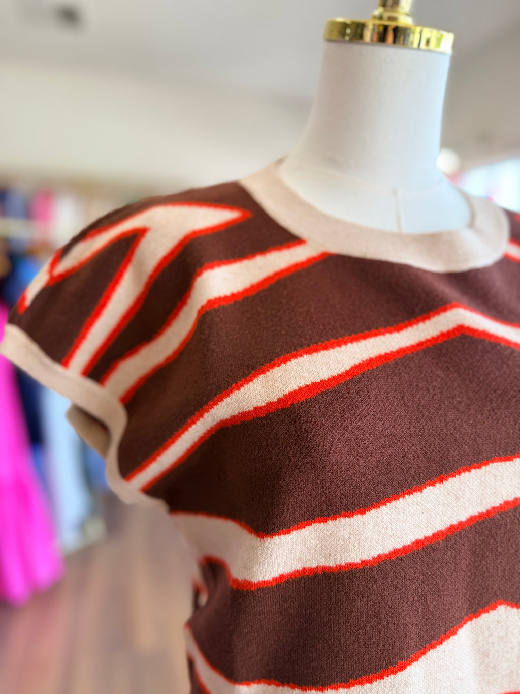 Animal Print Oatmeal Sweater