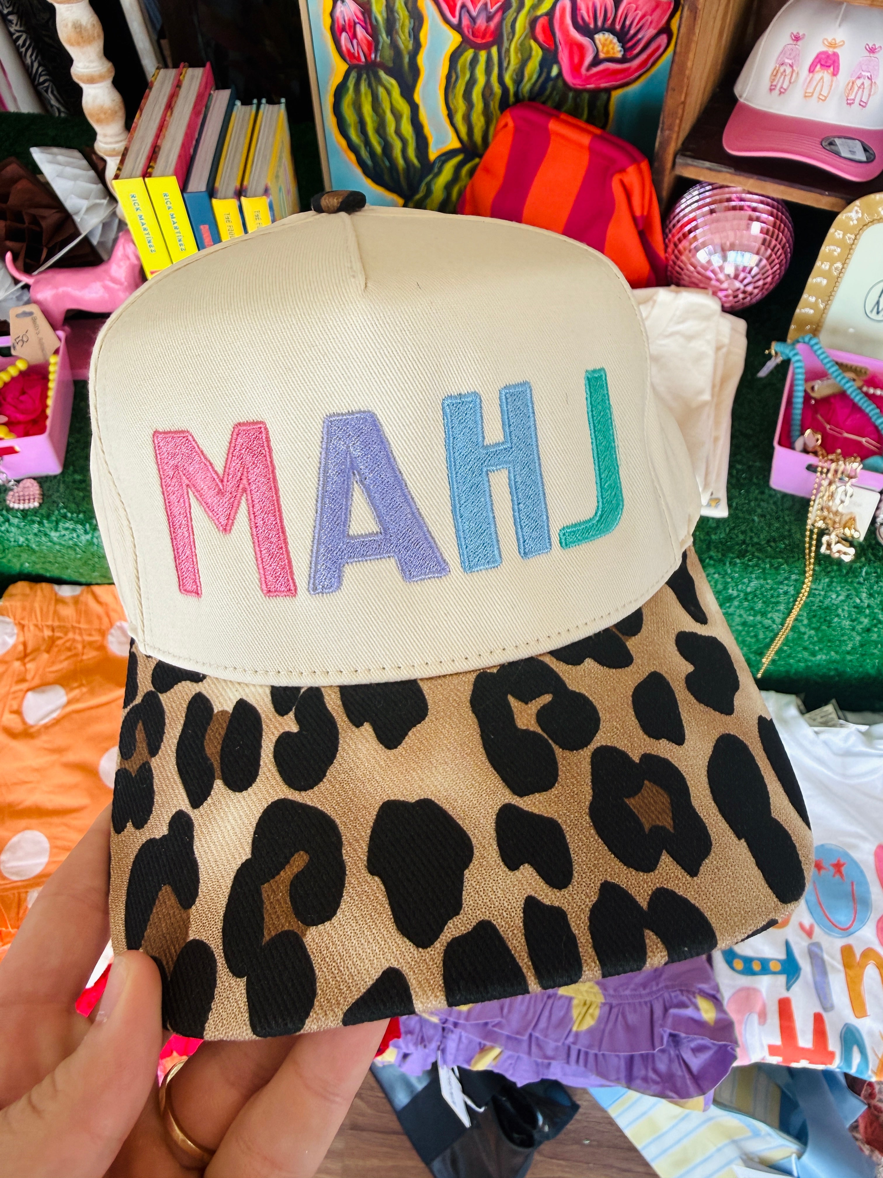 Mahj Leopard Cap