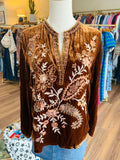 Desert Poppy Relaxed Swing Blouse