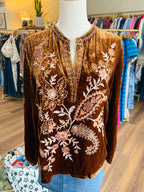 Desert Poppy Relaxed Swing Blouse