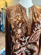 Desert Poppy Relaxed Swing Blouse