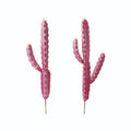 Faux Pink Cactus Stake