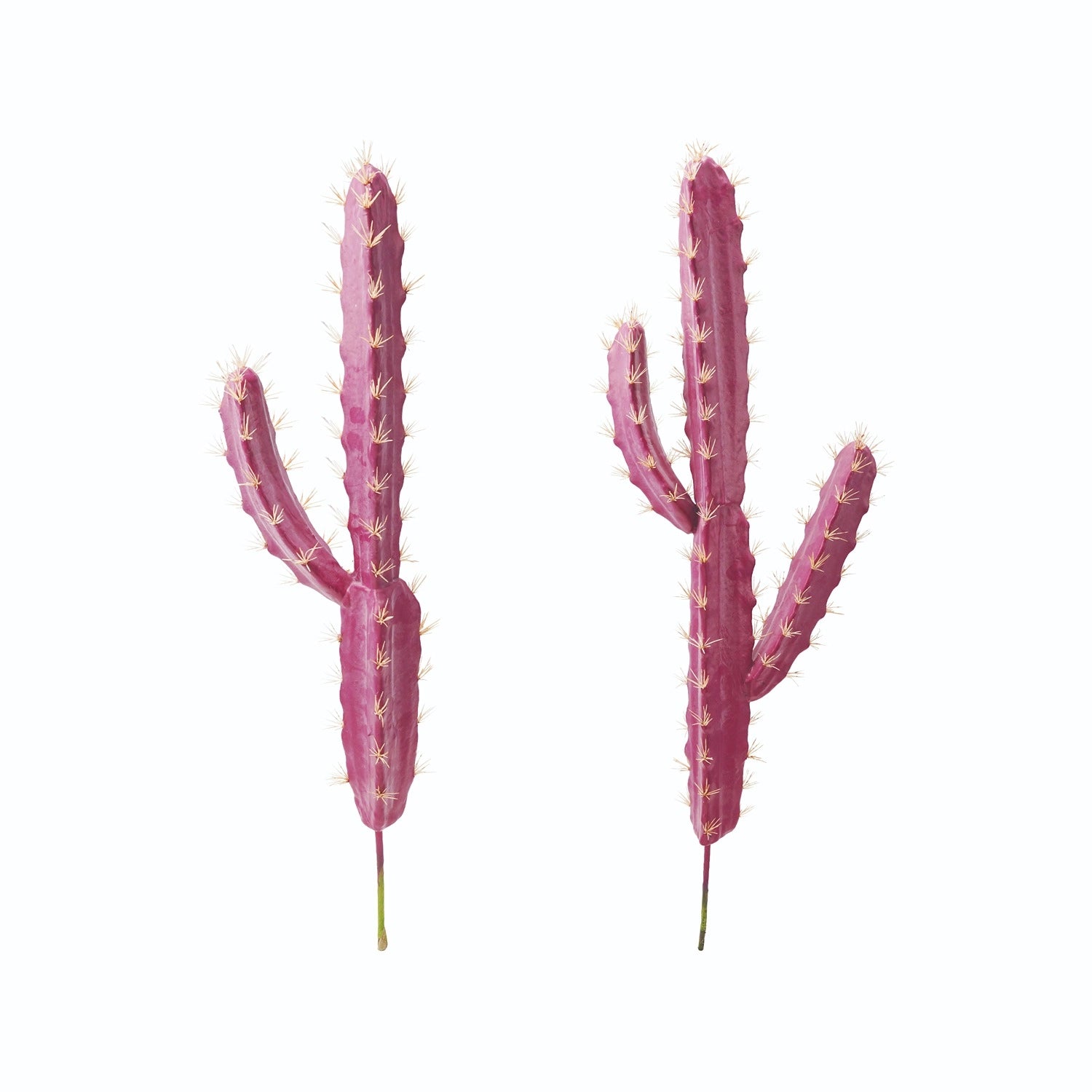 Faux Pink Cactus Stake