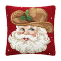 Retro Cowboy Santa Pillow