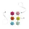 Handmade Glass Beaded Fabric Flower Tape Measure