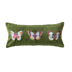 Butterfly Embroidered Pillow