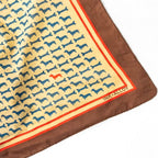 Dachshund Print Square Scarf